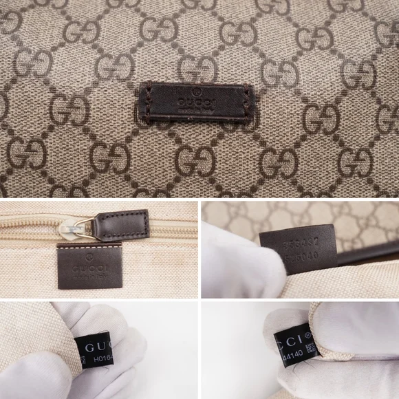 ❌️❌️SOLD❌️❌️BS48 ❣️ Gucci GG Supreme Monogram Medium Zippered 2 Way Tote - Picture 8 of 15